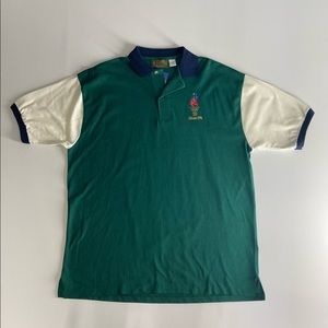 Vintage 90s USA 1996 Altlanta Olympics polo shirt for men sz L NWT
